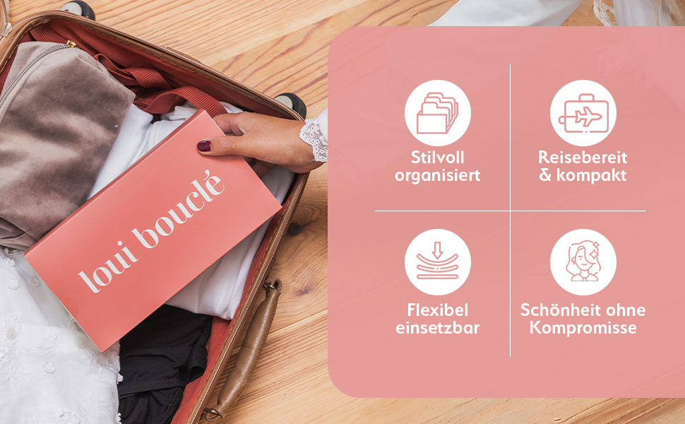 loui bouclé heatless curls reise set kompakt unterwegs