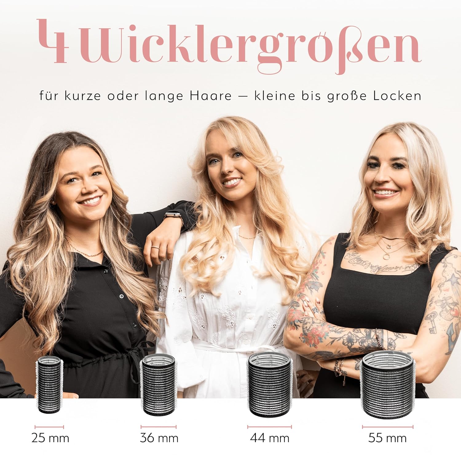 lockenwickler größen vergleich für locken und volumen ohne hitze